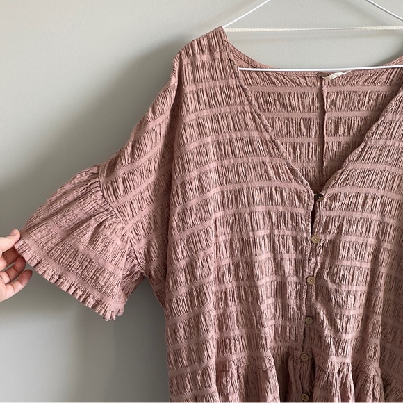 Free People Kaylani Tunic Mauve Pink Sz Small - Picture 6 of 9